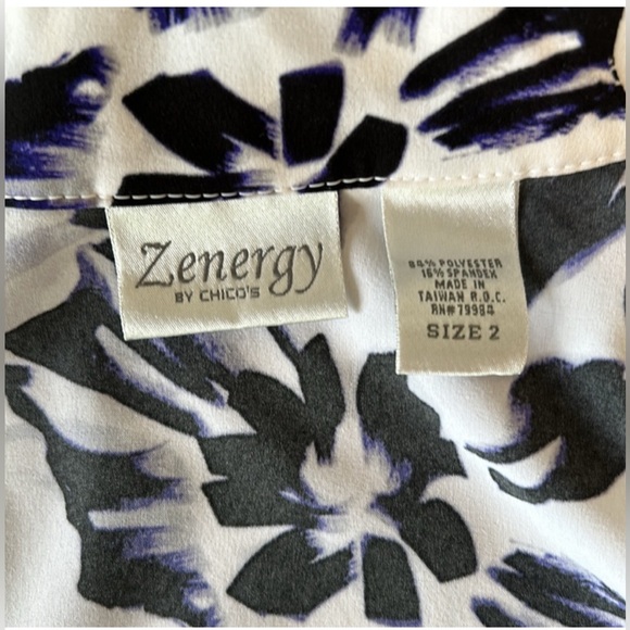 Zenergy by Chico’s Lightweight Water Color Jacket - Picture 11 of 15